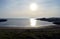 Ruby Bay, Elie, Fife, Scotland - North Sea, evening sun