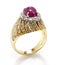 Ruby diamond ring