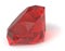 Ruby gemstone / isolated