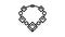 Ruby gemstone necklace icon animation