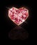 Ruby heart background