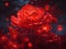 Ruby Illumination: Enchanting Red Glow Canvas