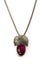 Ruby pendant with chain