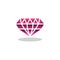 Ruby Precious stone flat icon