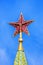 Ruby star of the tower of the Moscow Kremlin