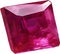 Ruby stone, colorful gemstone clipart. AI-Generated.