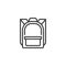 Rucksack, backpack line icon