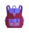 Rucksack Unisex in Purple and Blue Colors Vector