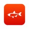 Rudd fish icon digital red