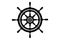 Rudder ship yacht icon vector marine background