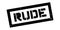 Rude rubber stamp