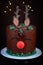 Rudolf reindeer cake for Christmas