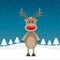 Rudolph reindeer with red nose