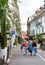 Rue Albert 1st incentral Aix-Les-Bains with pedestrians