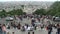 Rue de Steinkerque on Montmartre hill crowded with tourists. Paris. France