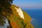 Ruegen island, the chalk cliffs in autumn, the Kings chair