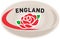 Rugby Ball England English Rose