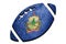 Rugby ball Vermont state flag. Vermont flag background Rugby ball