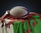 Rugby Ball And Wales Flag