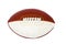 Rugby football, leather isolated on white background. The ball for rugby. A ball for American football.