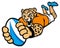 Rugby leopard mascot