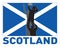 Rugby line-out scotland flag