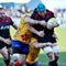 Rugby players during Romania vs Georgia in European Nations Cup at National Stadium