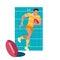 Rugby Sport Concept Icon Flat Design
