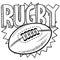 Rugby sports sketch