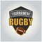 Rugby Tournament Logo, American Logo Sport
