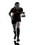 Rugby woman player silhouette