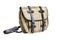 Rugged canvas bag, with clipping paths on white background.