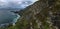 Rugged Cliffs jutting out into the Atlantic Ocean