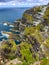 Rugged Cliffs jutting out into the Atlantic Ocean