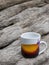 Rugged Elegance: Coffee-Inspired Porcelain Cup