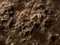 Rugged heap of brown substance
