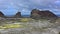 Rugged landscape of White Island, New Zealand`s most active cone volcano in the Bay of Plenty, New Zealand