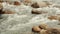 Rugged Mountain River Scene Panning Panoramic