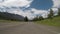 Rugged Mountains in Beartooth National Forest Loom Over Road