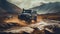 Rugged offroad 4x4 vehicles conquering challenging terrain, AI generative thrilling illustration