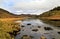 The rugged, rocky landscape of Llyn Mymbyr and Capel Curig