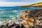 The Rugged Volcanic Shoreline of Honuapo Bay