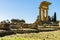 Ruin of ancient Greek temple. Agrigento, Sicily island