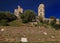 Ruin Of The Ancient Roman Castle Of Grimaud In Provence France