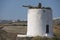 Ruin of ancient windmill at Santorini, Greece.