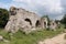 The ruin of Barbegal roman aqueduct near Arles,