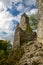 Ruin castle Sirotci hradek castle in Czech republic