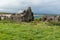 Ruin of a house at the irish coast