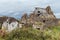 Ruin of a house at the irish coast