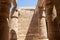 Ruin of Karnak Temple, ancient Egyptian murals and writings on the stone walls Luxor, Egypt